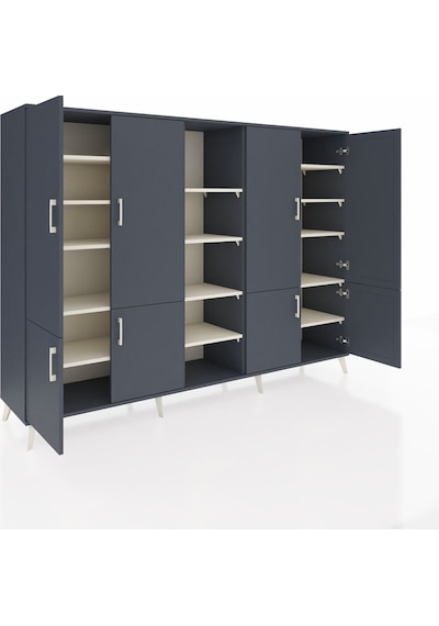 Hyperion Dolap 14 Raflı 8 Kapaklı 220x44x163 Antrasit-antrasit/ay Antrasit-antrasit/aytaşı Hyperion Dolap 14 Raflı 8 Kapaklı 220x44x163 Antrasit-antrasit/ay Antrasit-antrasit/aytaşı