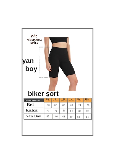 Missmaral Kadın Siyah Yüksek Bel Toparlayıcı Tayt Kısa Spor Şort Deniz Havuz Spor Biker Shorts 1070 SiYAH
