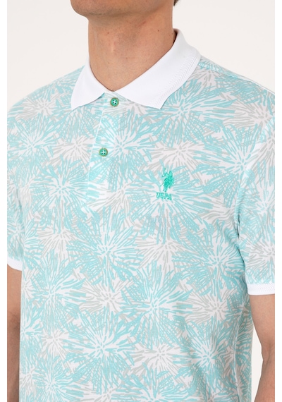 U.S. Polo Assn. Erkek Regular Fit Polo Yaka Mint Tişört 50299618-VR090