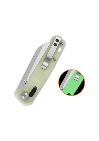 Qsp Penguin Karanlıkta Parlayan Reçine Sap Glyde Lock 14c28n Çelik Kamp Çakı Qs130gl-h1 Kum