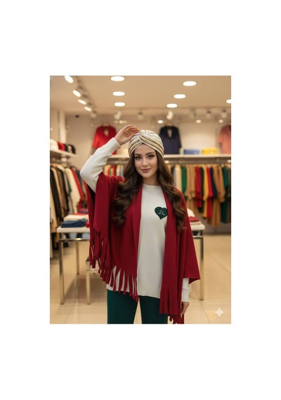 Aldaıyr Polar Ormos Sıcak Tutan Soft Touch Erkek Kaşkol Atkı Bordo1