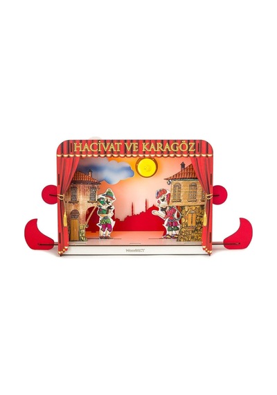 Woodact Hacivat Ve Karagöz Drama Oyun Sahnesi & Gece Lambası - 26515810