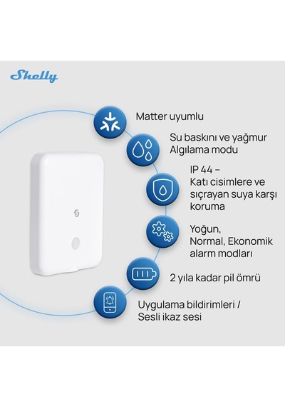 Shelly Flood Gen4 Akıllı Su Kaçak Sensörü
