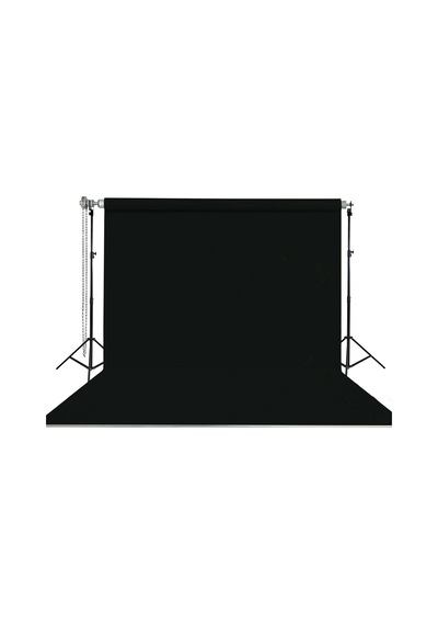 Hs Stüdyo Teknik 270x580cm Siyah Taşınabilir Kumaş Fon Perdesi