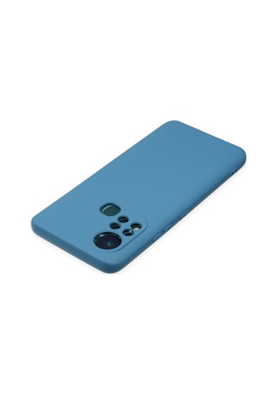 İnfinix Hot 11s Uyumlu Kılıf Nano İçi Kadife Silikon - Mavi