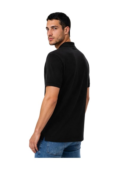 Arma Ar-ma Erkek Polo Yaka Tişört Baskisiz Basic Örme Kumaş Regular Fit %100 Pamuk 30/1 Çift Toplama Penye Pike Y31374358002 Siyah-s1