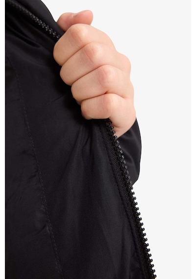 Defacto Kapüşonlu Mont Kız Çocuk F5876a826spbk27 Siyah-bk27