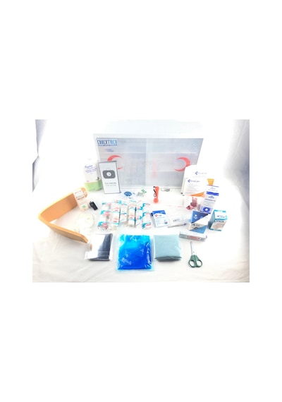 ERKENTMED PLASTİK ECZA DOLABI DUVAR TİPİ İÇİ DOLU (STANDART SET İÇERİK) Beyaz