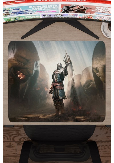 Dark Souls Kaymaz Dikişli Kauçuk Oyuncu Mousepad V4 - 48x40 Xl Gaming Mouse Pad Fare Altlığı