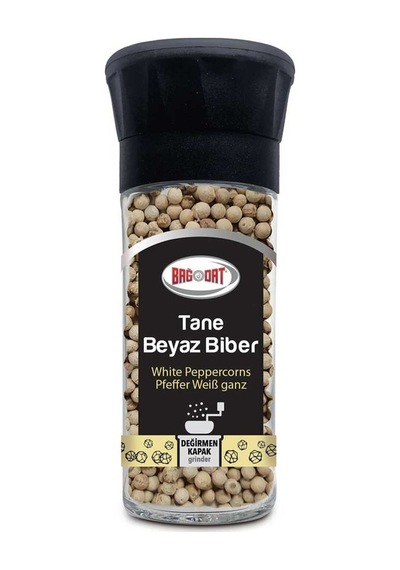 Bağdat Tane Beyaz Biber Değirmen Kapak 59 G - 4 Adet Tarı