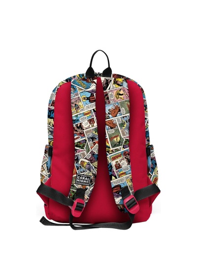 Coral High Erkek Çocuk Sarı Çizgi Roman Desenli İlkokul Sırt Çantası Dört Bölme 33215