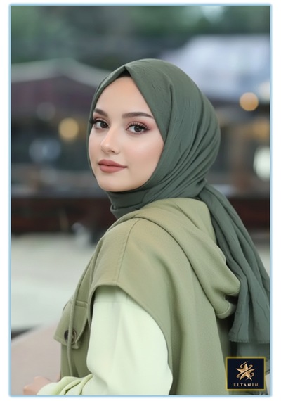 Bambu Kraş Şal Tesettür Giyim, Yüksek Kalite, Hafif, Rahat, Şık, Premium, Lux, Shawl, Scarf Haki