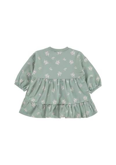 Civil Baby Çiçek Empirme Basic 6-18 Ay Elbise - Haki Soft Haki