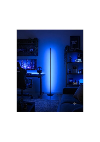 Valör Telefon Ve Kumanda Kontrollü - Oda Aydınlatma Sistemi Full Rgb - 150 Cm Siyah