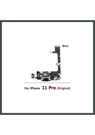 Bezos Apple iPhone Uyumlu 11 Pro Full Şarj Soketi  Siyah Nhr Standart
