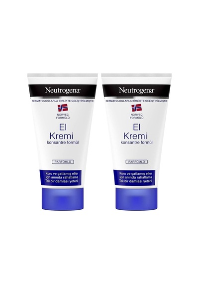 Kuru & Çatlamış Eller İçin Parfümlü El Kremi 75 Ml 2li Paket