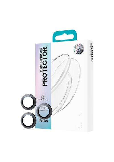 Apple Uyumlu   iPhone 17 Pro Benks Ar Glass Warrior Premium Cam Kamera Lens Koruyucu Gri