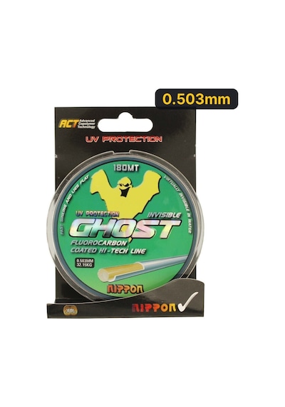 Nippon Ghost 180 Mt Fluoro Carbon Coated Misina 0.503mm