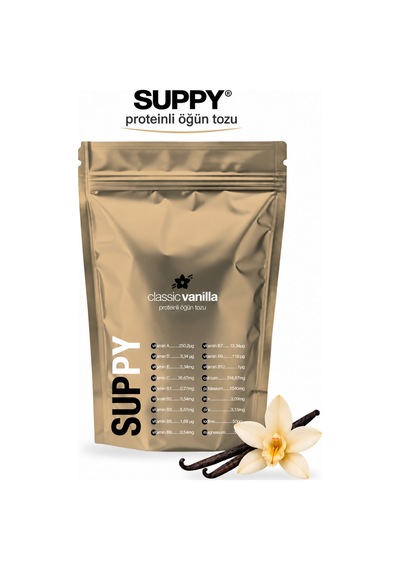 Suppy Classic Vanilla Vanilyalı Proteinli Öğün Tozu 600 G Vanilya