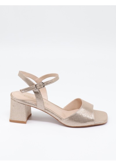 Nesil Shoes Carel 51 Altın Tek Bant Kadın Sandalet