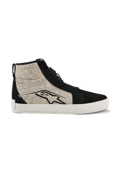 Alpinestars Alpinestas Ride-63 Canvas Korumalı Motosiklet Botu Siyah Gri Beyaz Çok Renkli