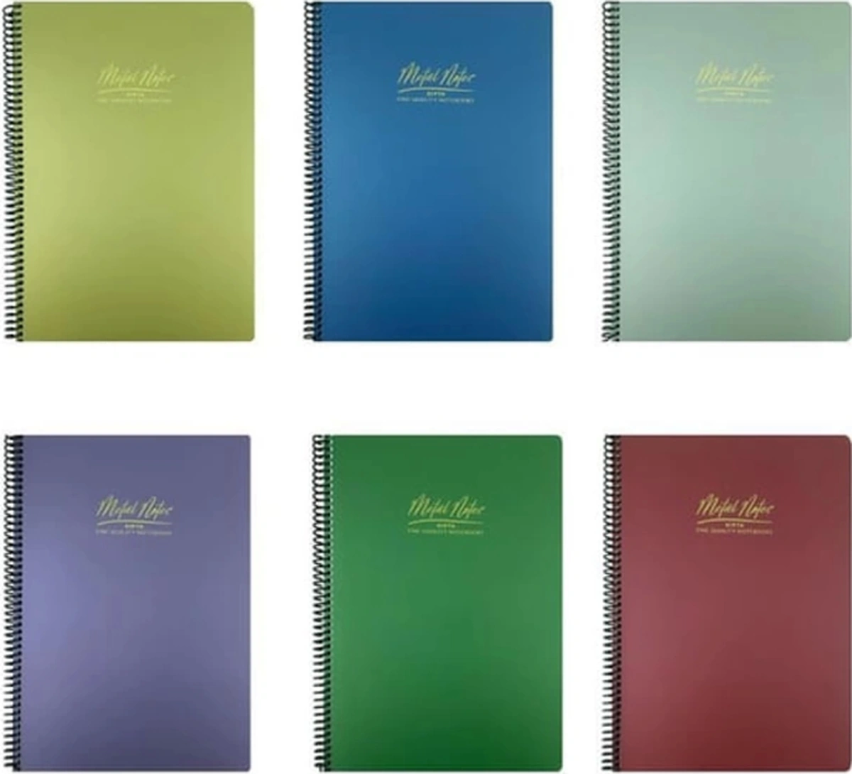 Metal Notes Spiralli Pp Kapak A4 80yp. Kareli Defter