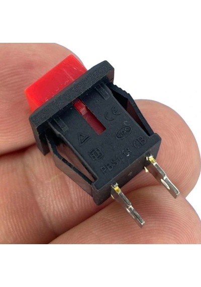 Ic-180k-0 Kare Buton Kırmızı Yaylı Ters Ds-430