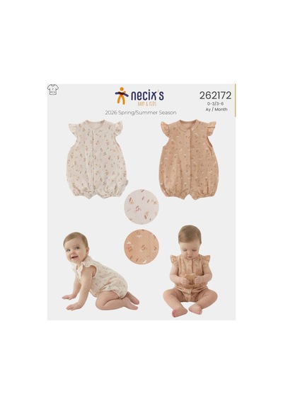 Necix's Kız Bebek Yazlık Tulum 0- 6 Ay Coton Penye Kumaş 5470 5457 5491 Ekru Elma Çiçeği Ekru Elma Çiçeği Necix's Kız Bebek Yazlık Tulum 0- 6 Ay Coton Penye Kumaş 5470 5457 5491 Ekru Elma Çiçeği Ekru Elma Çiçeği
