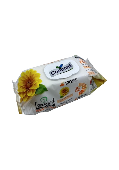 Concord Islak Mendil 120 Adet - Alkol İçermez - Ph Dengeli - Akdeniz Esintisi Tekli