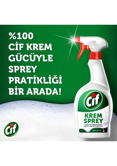 Krem Sprey Çok Amaçlı Amonyak Yüzey Temizleyici Yağ Ve Kir Çıkarıcı 750 Ml 2li Paket Diğer
