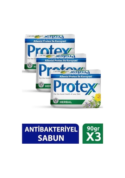 Protex Bitki Özlü Koruma Hijyenik Sabun 3 x 90 G