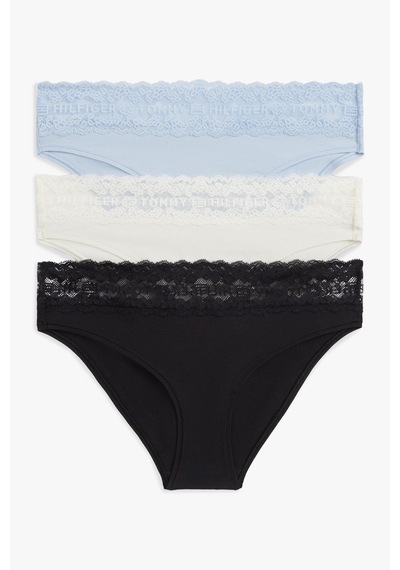 Tommy Hilfiger Kadın Çok Renkli 3'lü Bikini Paketi-14665