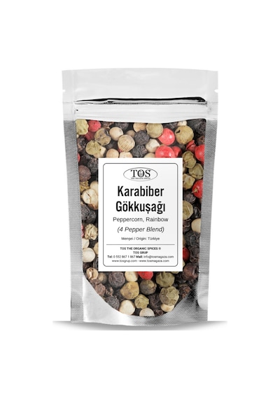 Tos The Organic Spices Gökkuşağı Karabiber 1 KG Piper NiGum