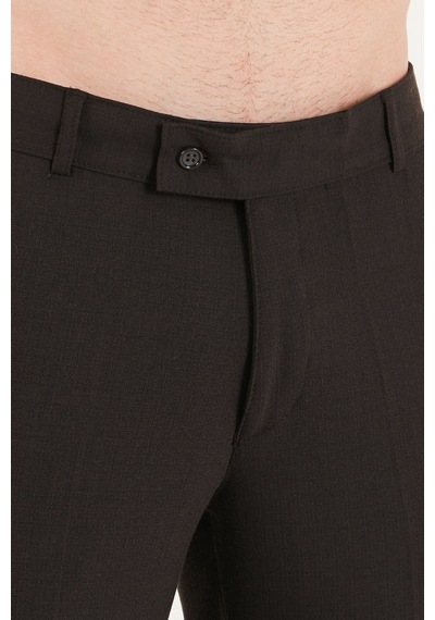 Buratti Normal Bel Regular Fit Düz Paça Pantolon Erkek Pantolon 6843702 Kahve