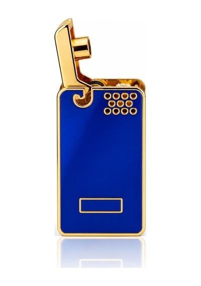 Premium Gold Gaz Dolumlu Metal Gövdeli Kapaklı Şık Model Mavi