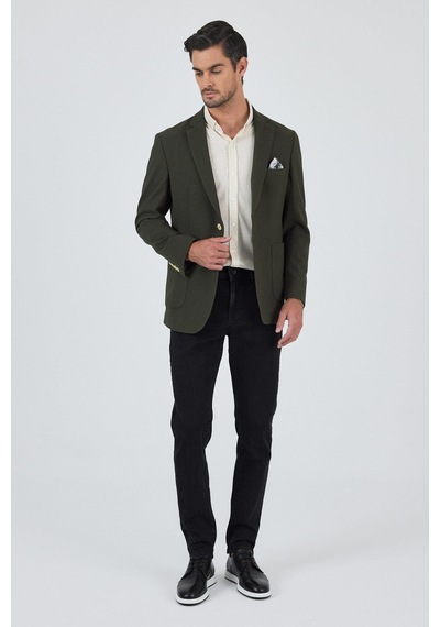 İmza Koyu Haki Mono Yaka Gofreli Esnek 6 Drop Slim Fit Casual Ceket 1002250126 Koyu Haki İmza Koyu Haki Mono Yaka Gofreli Esnek 6 Drop Slim Fit Casual Ceket 1002250126 Koyu Haki