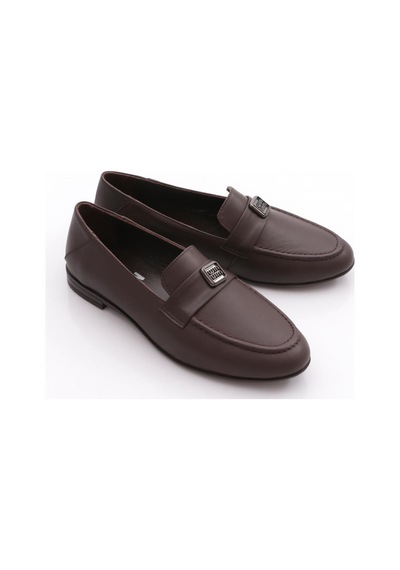 Dgn 505 Kadin Loafer Ayakkabi Kahve Napa