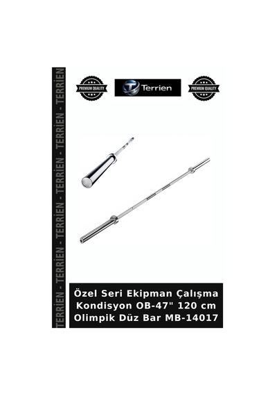 Özel Seri Ekipman Çalışma Kondisyon Ob-47" 120 Cm Olimpik Düz Bar Mb-14017