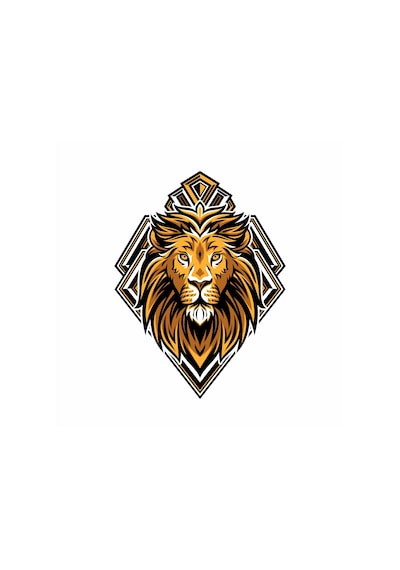Aslan Sticker 10x10 Cmrenkli Sticker