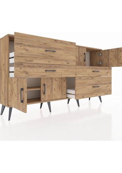 Arges Konsol 2 Raflı 4 Çekmeceli 4 Kapaklı 176x30x99 Çam-çam Atlas Çam/atlas Çam - Atlas Çam Arges Konsol 2 Raflı 4 Çekmeceli 4 Kapaklı 176x30x99 Çam-çam Atlas Çam/atlas Çam - Atlas Çam