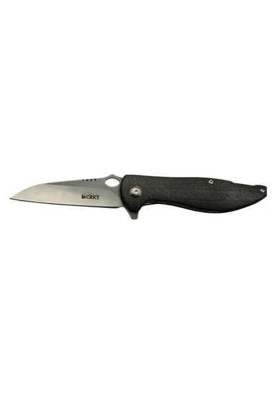 Crkt Lotus 1265 Bk Siyah Kamp / Outdoor Çakı 18cm - Yarı Otomatik, Kemerlikli