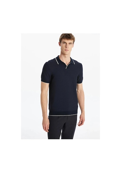 LC Waikiki Southblue Lacivert Polo Yaka Kısa Kollu Erkek Triko Kazak Navy