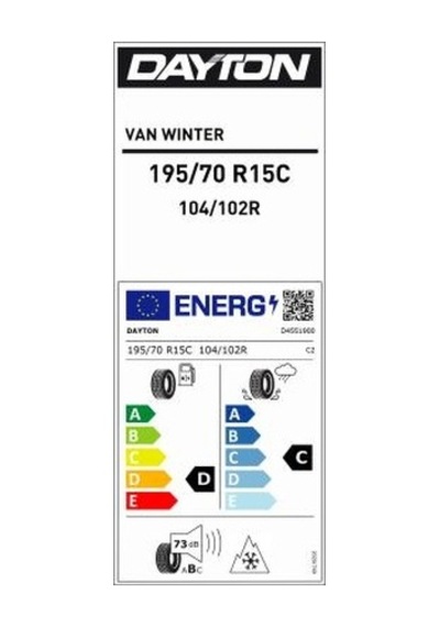 Dayton 195/70R15C 104/102R Van Winter Kış Lastiği 2025