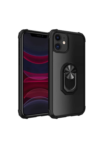 Apple Uyumlu iPhone 11 Kilif Standli Yüzüklü Mola Silikon Kapak 448699291