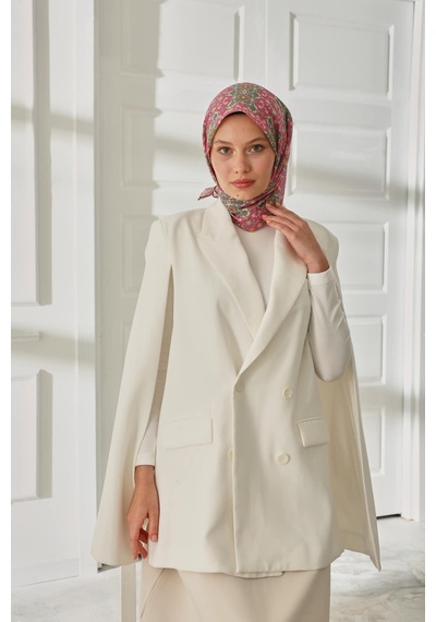 Silk Home Soft Eşarp 73093-28 Pembe, Yeşil, Turuncu, Taş