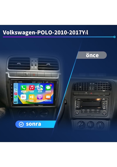 Volkswagen Polo 2010-2017 Yıl Multimedya 8-128 Gb Navigasyon