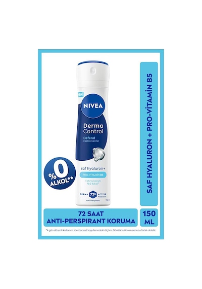 Nivea Deodorant Sprey Derma Kontrol Tahriş Karşıtı Kadın 150 Ml
