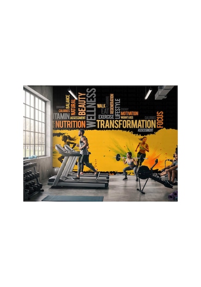 Spor Yapan Kadınlar Poster Duvar Kağıdı Çok Renkli