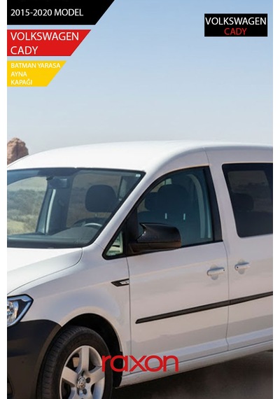 Volkswagen Caddy Mk3 2015-2020 Batman & Yarasa Ayna Kapağı Parlak Piano Black Sport