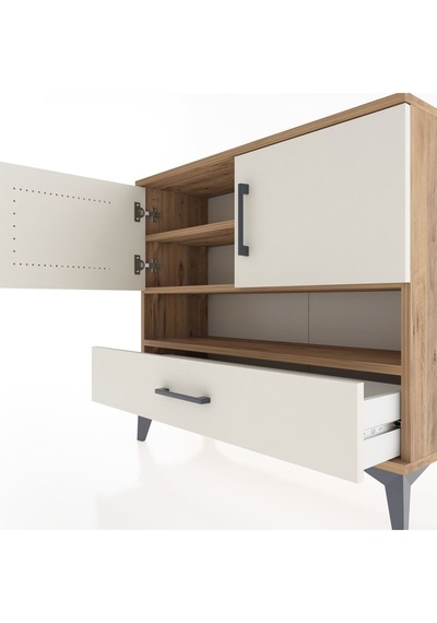 Arges Şifonyer 3 Raflı Tek Çekmeceli 2 Kapaklı 88x30x80 Çam-a... Çam Arges Şifonyer 3 Raflı Tek Çekmeceli 2 Kapaklı 88x30x80 Çam-a... Çam
